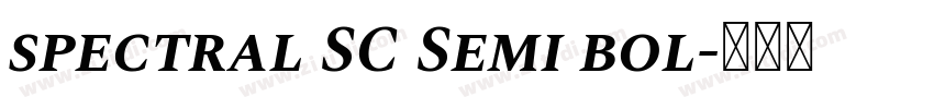 spectral SC Semi bol字体转换